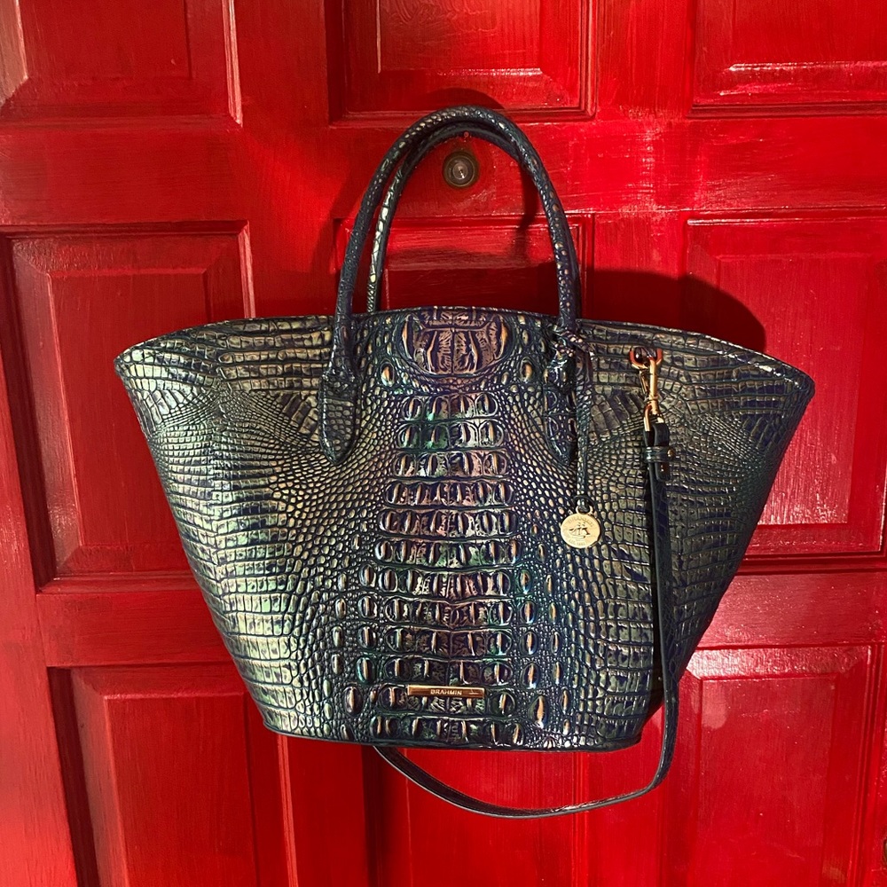 Brahmin Melbourne Mira tote in Dragon